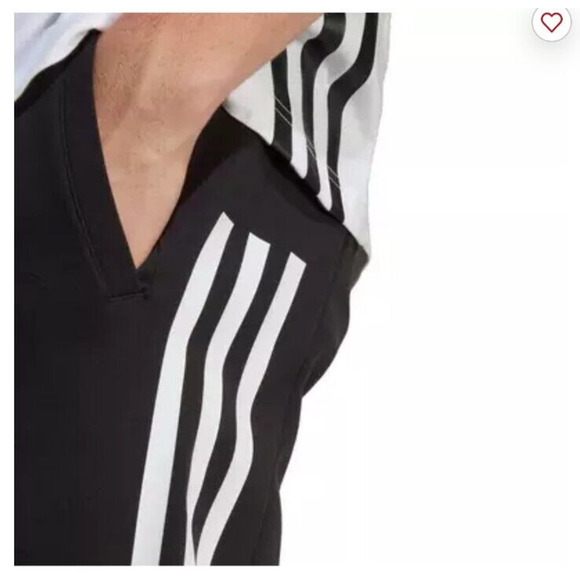 NEW Adidas Men's Future Icons Slim Fit Joggers Black 3 Stripe Size 2XL - Picture 4 of 8